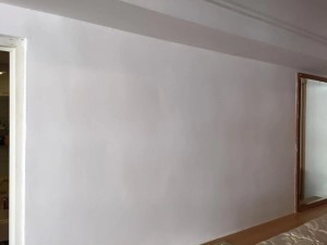 撕除舊壁紙後粉刷，台中室內設計